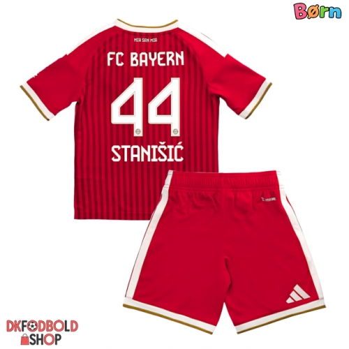 Bayern Munich Josip Stanisic #44 Hjemmebanesæt Børn 2026-27 Kort ærmer (+ korte bukser)